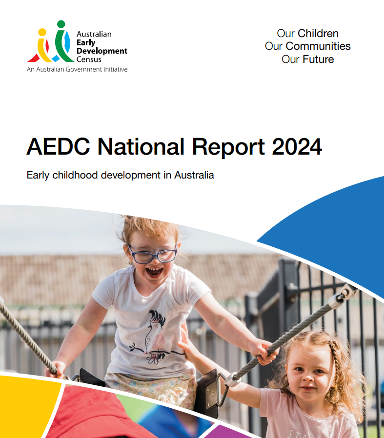 The front page of the AEDC National Report 2024.